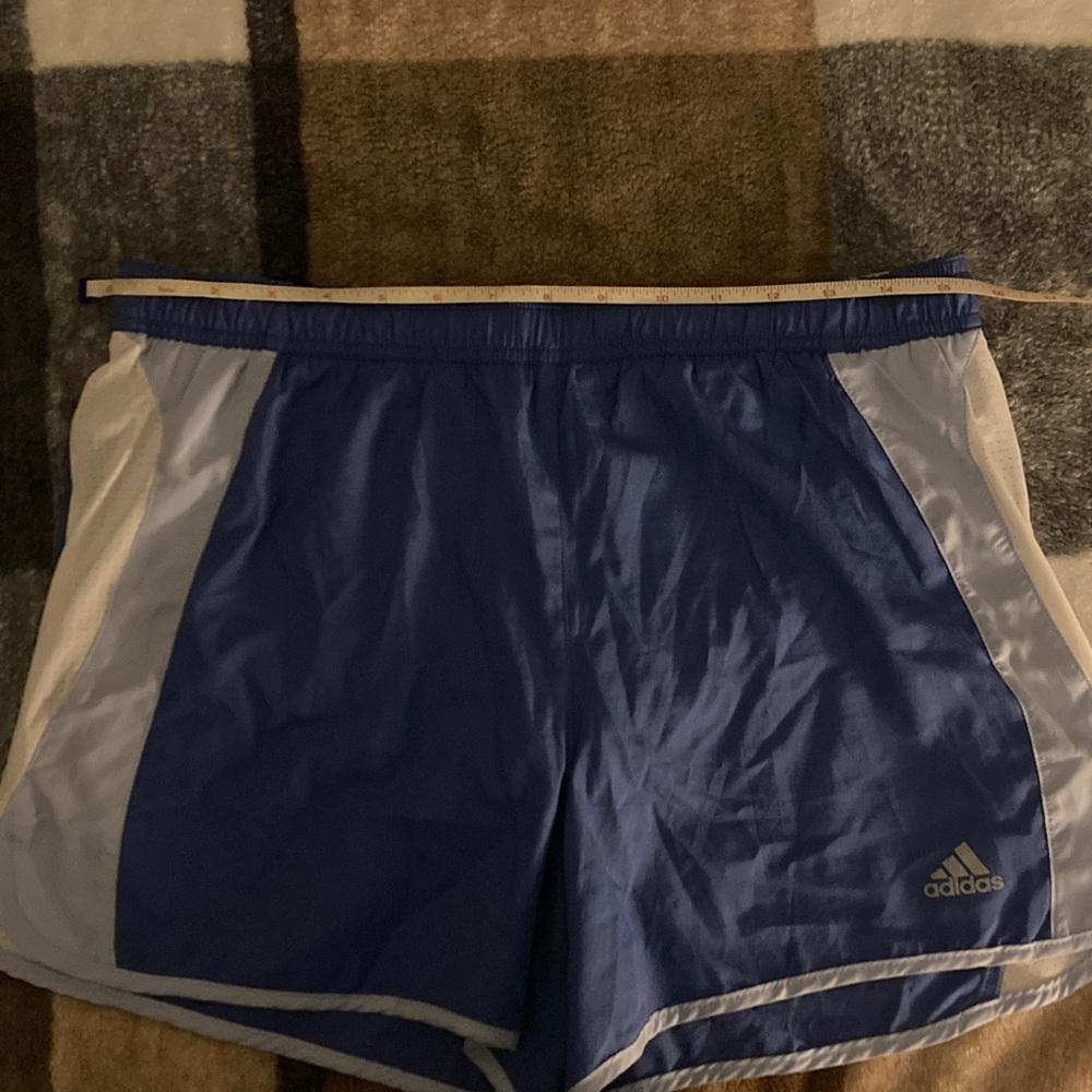 Adidas Royal Blue and White Sports Shorts - Picture 7 of 9